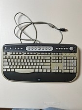 Vintage HP 5308 USB Keyboard Wired w Multimedia Buttons PN: 5185-0478 picture