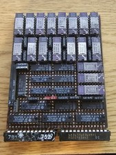 Vintage IBM Mainframe System/370 Board Gold w/36x Intel Ceramic Gold IC Chips picture