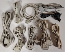 Vintage Serial Cable Assorted Lengths & Connections 9pack - See Picture  picture