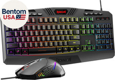 S101-3 PRO Gaming Keyboard and Mouse, RGB Backlit Programmable Keyboard Mouse wi picture