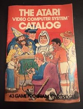 VINTAGE 1981 THE ATARI VIDEO COMPUTER SYSTEM CATALOG 43 GAME PROGRAM CARTRIDGES picture