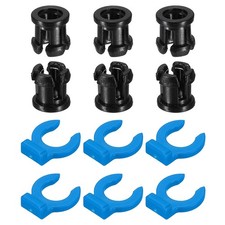 6 Set 3D Printer Tube Coupler Set Joint Connector 7.5mm OD x 4mm ID Black/Blue] picture