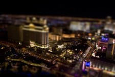 Landscape architecture tilt shift cityscape las vegas Custom Gaming Mat Desk picture