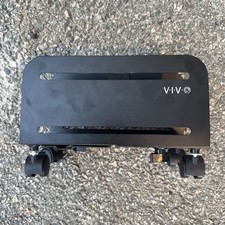 VIVO Black Computer Desktop ATX Case CPU Rolling Stand Adjustable Cart Holder picture