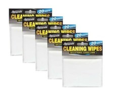 100 Microfiber Cleaning Wipes Electronics Touchscreen Glasses 5x Travel 20 Pack picture