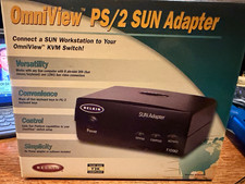 New In Box - Belkin OmniView PS/2 to Sun Adapter KVM Switch Box 6ft Black F1D082 picture