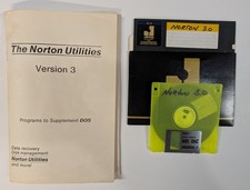 Vtg Norton Utilities Version 3 DOS Manual + 5.25