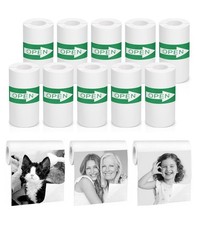 10 Rolls Mini Thermal Printer Sticker Paper - 57mm x 25mm | BPS/BPA-Free | Se... picture