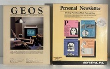 GEOS Graphic Environment Operating System Commodore 64, 64c,128 W/Personal News picture