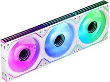 Jungle Leopard Interstellar-V2 120mm PC Fan 3-Pack White Reverse Daisy Chain RGB picture