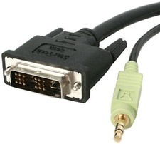 StarTech.com 6 ft DVI-D Single Link Cable with 3.5mm Audio - Male to Male DVI... picture