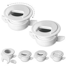 2PK Black Patented: Only Cable, Wire, Cord Management, Tool-Free Self-Securing picture