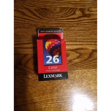 NEW SEALED GENUINE Lexmark 26 Color Ink Cartridge (Lexmark 10N0026) picture
