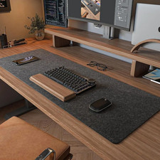 Large Wool Felt Mouse Pad Desk Mat Non Slip Keyboard US picture