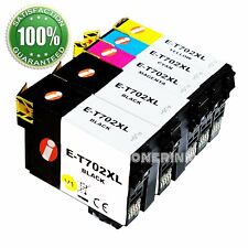 5pk 702XL T702XL Ink Cartridges for Epson 702 Workforce WF-3720 WF-3730 WF-3733 picture