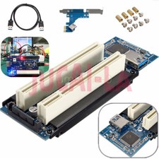 PCI-E Express X1 to Dual PCI Riser Extend Adapter Card With USB 3.0 Cable NEW picture