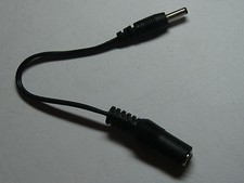 12 pcs DC Power 3.5x1.35mm Male Plug to 5.5x2.1mm Female Jack Cable 7inch 22AWG picture