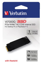 Verbatim 1TB Vi7000 PCIe NVMe M.2 2280 Internal SSD W/ Heatsink PS5 Compatible picture