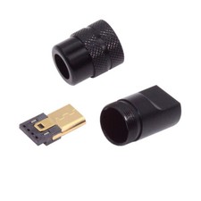 CY 5Pin Mini USB2.0 Plug Solder with Aluminum Alloy Shell for 4.0mm~6.0mm Cable picture