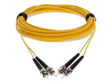 AddOn ADDSTST10M9SMFTAA 10m ST to ST Duplex Fiber Cable Yellow picture