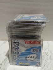 Verbatim(20) 700MB 80 MIN CD-R DataLifePlus 1X – 24X Speed Vitesse NEW SEALED picture