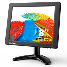 Eyoyo 8Inch Mini Portable Monitor 4:3 TFT LCD Video Screen Fit For PC Camcorder picture