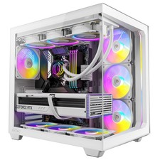 Antec C5 ARGB White, Mid-Tower ATX PC Case, Seamless Tempered Glass Front & S... picture