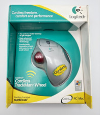 Logitech Cordless TrackMan Wheel Trackball PC Mac Brand New Computer Mouse picture