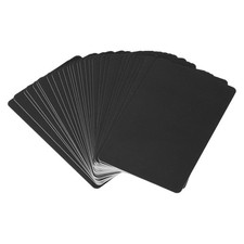 30 Pcs Blank PVC Cards Plastic ID Card CR80 30 MIL Glossy Black picture