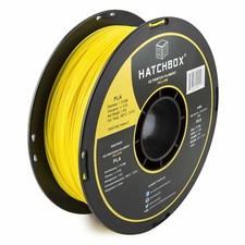 HATCHBOX PLA 1.75 mm 3D Printer Filament in Yellow 1kg Spool picture