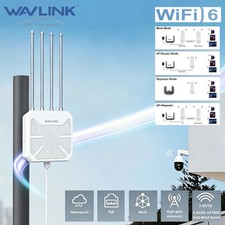 WAVLINK AX3000 AX1800 OUTDOOR WIFI 6 EXTENDER ROUTER WIFI ANTENNA WATERPROOF picture