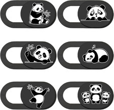 6Pcs 6 Styles Panda Camera Cover Webcam Cover Slide Cute Animal Design Privacy G picture