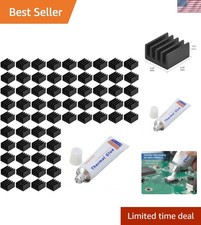 100pcs VRM 9mm Heatsink Kit + 10g Thermal Conductive Adhesive Silicone Glue, ... picture