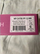 Wirepath WP-CAT5E-PP-12 Rack Mount 12-Port RJ-45 Cat 5e Patch Panel BLACK picture