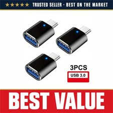 USB C to USB 3.0 OTG Adapter Pack, Type-C Male to USB-A Female Converter for picture