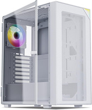 AL800 Mid Tower ATX PC Computer Case - Door Opening Design Tempered Glass, Adjus picture