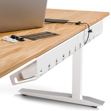 PAMO Cable Management Under Desk for Easy mounting Set of 3, White  picture