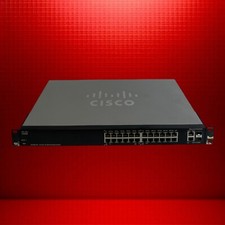 Cisco SF200-24P 24-Port 10/100 PoE Smart Managed Rackmount Switch picture