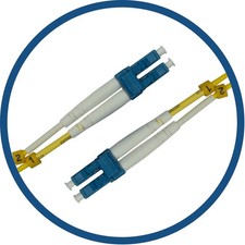 LC/UPC to LC/UPC Duplex Fiber Patch Cable - 50M (164ft) - Single Mode picture