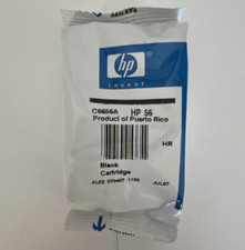 HP Genuine Original 56 (C6656A) Black Ink Cartridge for Inkjet Printers picture