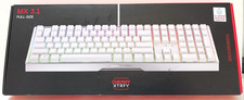 Cherry XTRFY MX 3.1 Corded Mechanical Gaming Keyboard White MX2A Red NEW OPENBOX picture