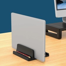 Vertical Laptop Stand Dual Slot Desk Holder Space Saving for MacBook Notebook picture
