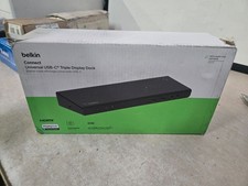 SEALED BELKIN INC007 Universal USB-C 4K Triple Display Dock 85 Watts Black picture
