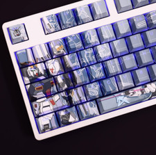 Anime Gundam DIY Height PBT Dye-sub FULL SIZE 108 keys Set Keyboard New picture