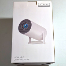 DLP Mini Projector 720p Native 1080p 500 ANSI WiFi HDMI/USB White X004CJT2UJ picture