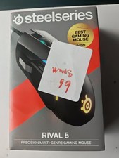 SteelSeries Rival 5 Optical Gaming Mouse - Matte Black, Brand New Sealed picture