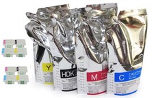 4 x DYE SUBLIMATION INK REFILL KIT EPSON F6200 F7200 F9200 F6070 + 8 CHIPS picture