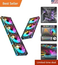 Upgrade Your PC: 7-Pack RGB Fans with 1550 RPM Speed & Intelligent Control picture