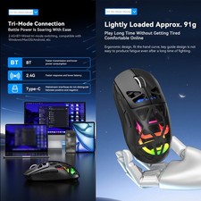 M7 Lightweight Gaming Mice With 3 Modes Connectivity For PC Laptop YOUE picture