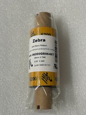 New Genuine Sealed Zebra 6200 Standard Desktop Resin Ribbon Roll (48 available) picture
